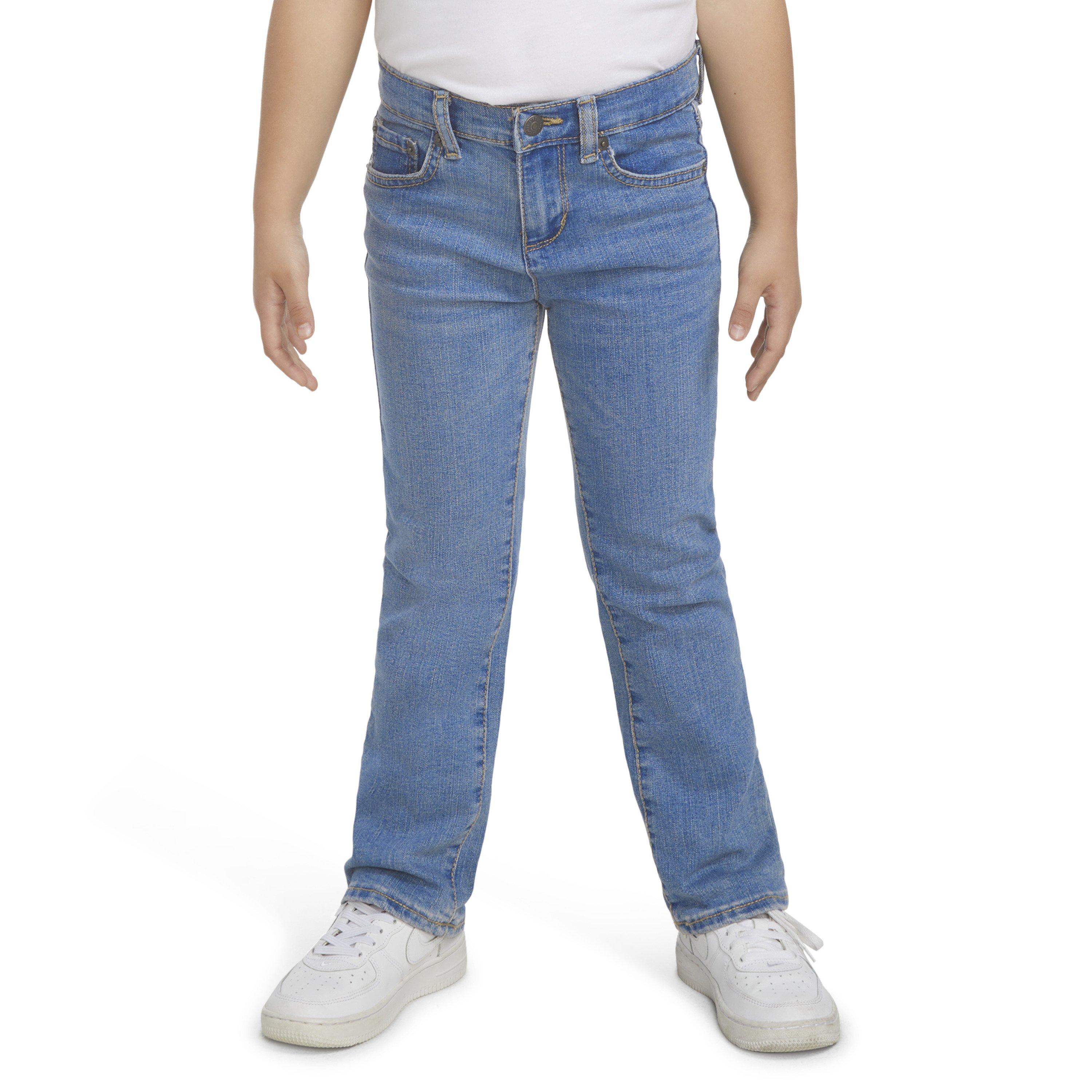 Levi's Little Girls' Classic Bootcut Medium Blue Wash Denim Jeans - MEDIUM BLUE